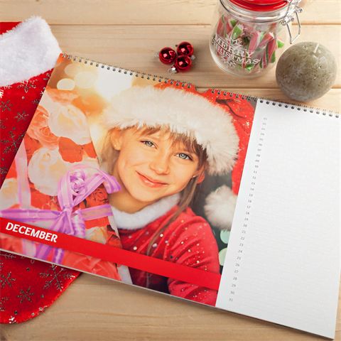 Jaarkalender Jaarkalender met kerst thema