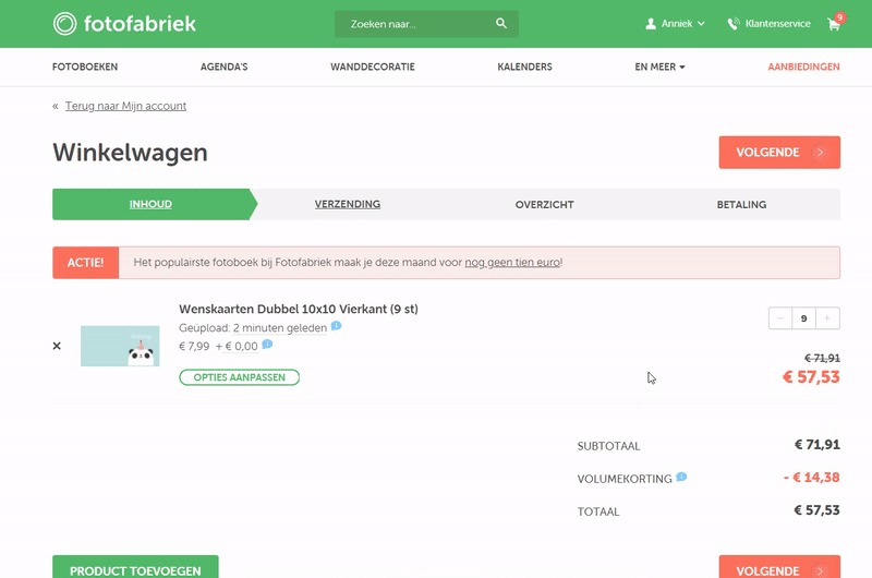 Proefdruk bij grote aantallen Proefdruk bij grote aantallen