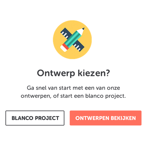 thema kiezen online editor afbeelding toevoegen editor