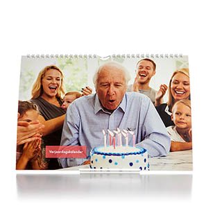 Verjaardagskalender A4 Liggend 360 foto Verjaardagskalender A4 Liggend 360 foto